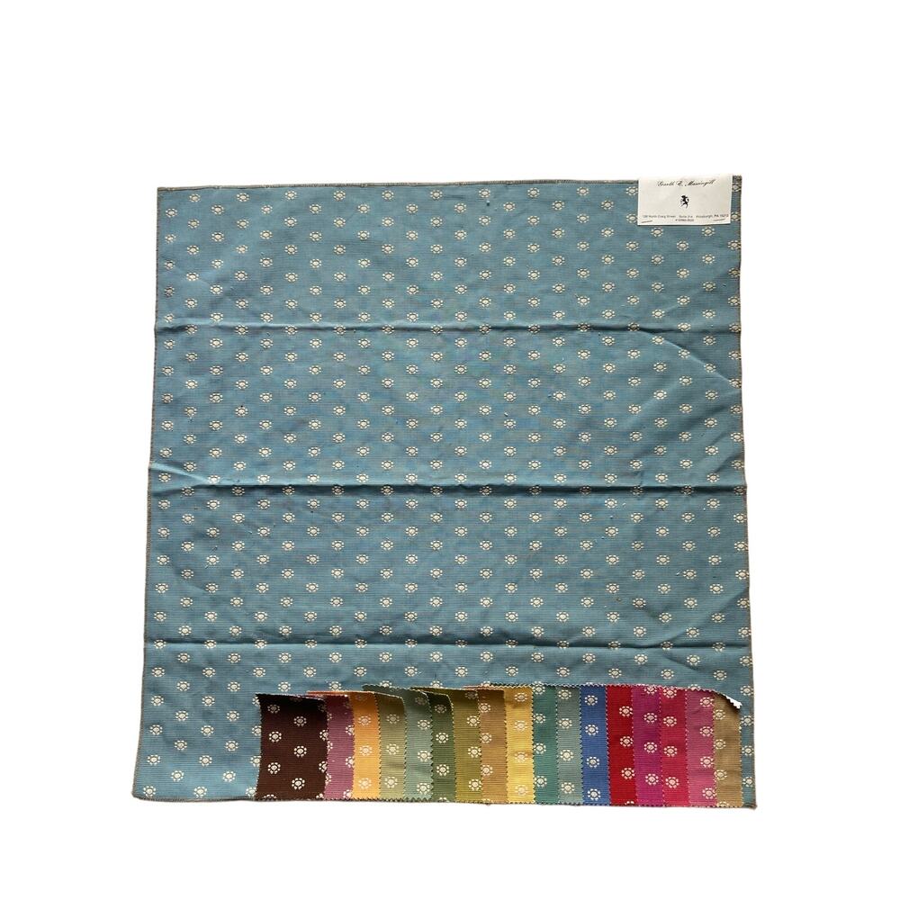 Brunschwig & Fils "Paulina Figured Texture" fabric floral vintage swatch 27x28